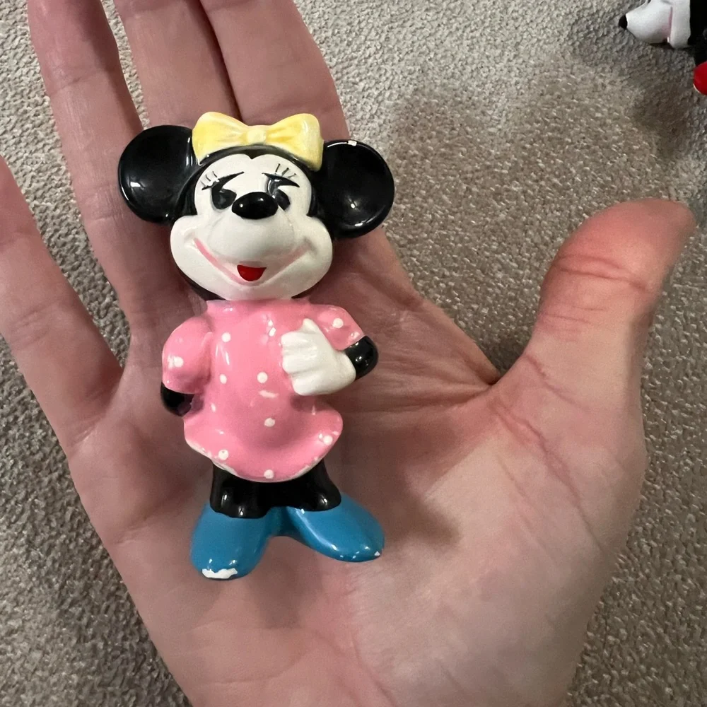 Japan Mickey and Minnie Mouse Figurine Set Vintage - Picture 6 of 6